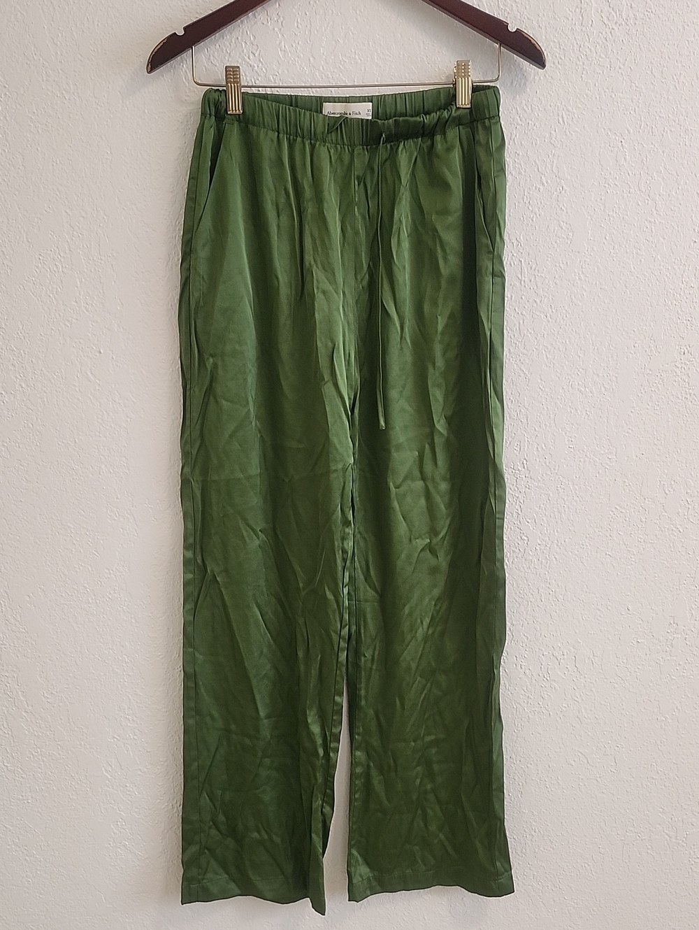 Abercrombie & Fitch Olive Green Drawstring Chinos
